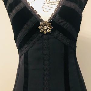 Gorgeous chiffon and velvet holiday dress